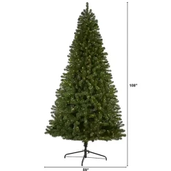 9 ft. Clear Pre-Lit Virginia Fir Christmas Tree