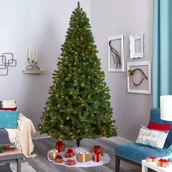 9 ft. Clear Pre-Lit Virginia Fir Christmas Tree