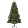 7.5 ft. Color-Changing Lit Spruce Christmas Tree