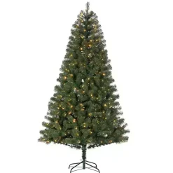 7.5 ft. Color-Changing Lit Spruce Christmas Tree