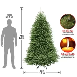 7.5 ft. Dunhill Fir Hinged Christmas Tree