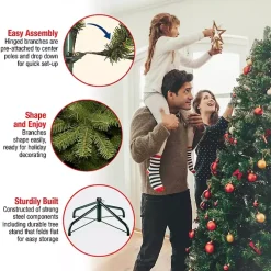 7.5 ft. Dunhill Fir Hinged Christmas Tree