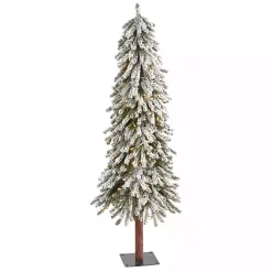 5 ft. Flocked Pre-Lit Grand Alpine Christmas Tree