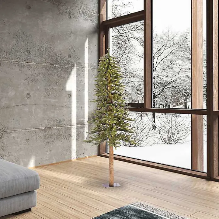 6 ft. Pre-Lit Clear Natural Alpine Christmas Tree