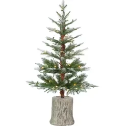 3 ft. Pre-Lit Cut Frosted Pine Christmas Tree