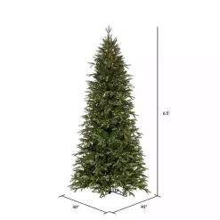 6.5 ft. Pre-Lit Douglas Fir Slim Christmas Tree