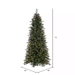 7.5 ft. Pre-Lit Douglas Fir Slim Christmas Tree
