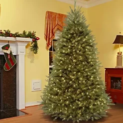 9 ft. Pre-Lit Dunhill Fir Hinged Christmas Tree