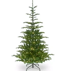 6.5 ft. Pre-Lit Feel Real Norwegian Christmas Tree