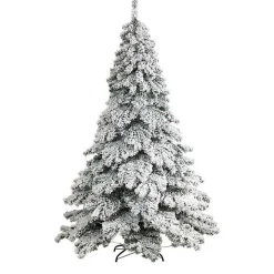 7 ft. Pre-lit Flocked Fir Christmas Tree