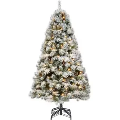 7.5 ft. Pre-Lit Frosted Branches Christmas Tree