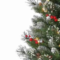 4 ft. Pre-Lit Glacier Pine Potted Christmas Tree