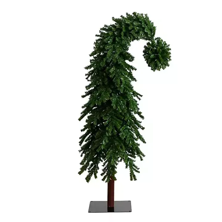 7 ft. Pre-Lit Green Santa Hat Christmas Tree