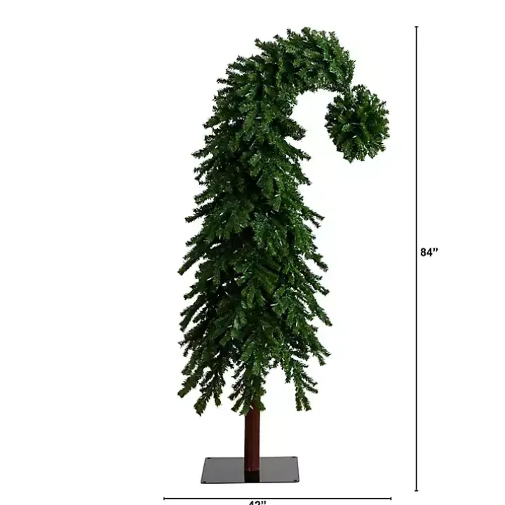 7 ft. Pre-Lit Green Santa Hat Christmas Tree