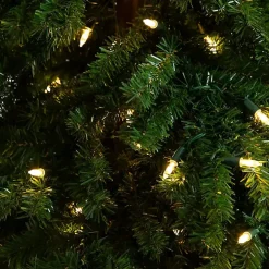 7 ft. Pre-Lit Green Santa Hat Christmas Tree