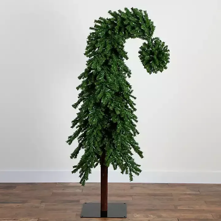 7 ft. Pre-Lit Green Santa Hat Christmas Tree
