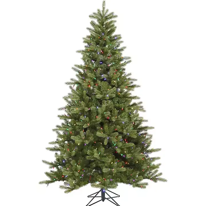 5.5 ft. Pre-Lit Multicolor Spruce Christmas Tree