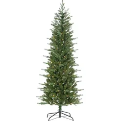 6.5 ft. Pre-Lit Narrow Dover Pine Christmas Tree
