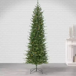 7.5 ft. Pre-Lit Narrow Dover Pine Christmas Tree
