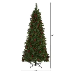7.5 ft. Pre-Lit Norway Mixed Pine Christmas Tree