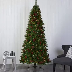 7.5 ft. Pre-Lit Norway Mixed Pine Christmas Tree