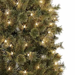 7 ft. Pre-Lit Pine Christmas Tree in Bronze Urn