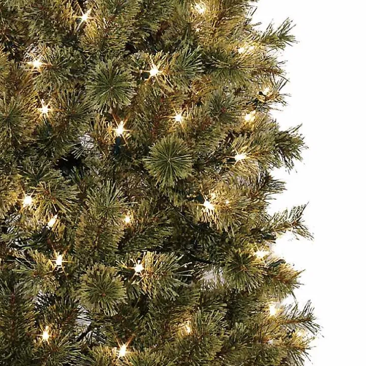 7 ft. Pre-Lit Pine Christmas Tree in Bronze Urn