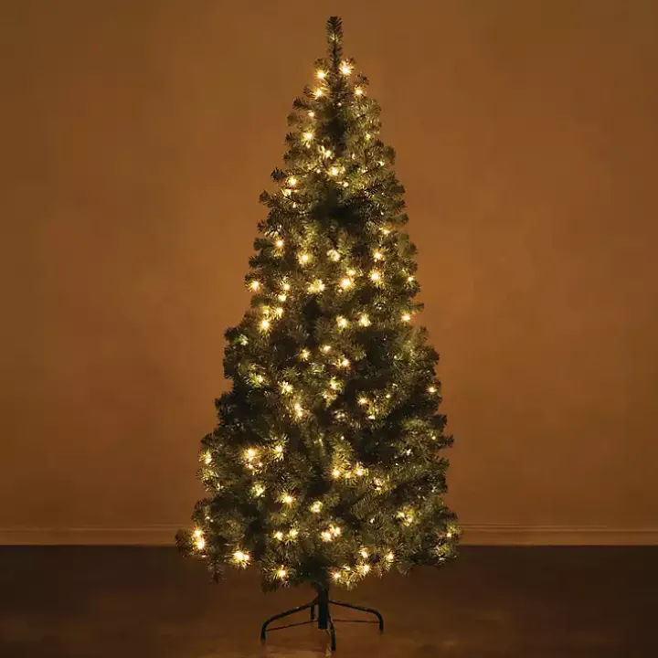 6.5 ft. Pre-Lit Pine Christmas Tree