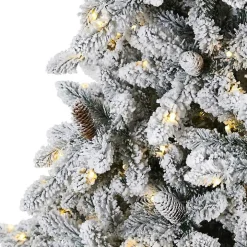 9 ft. Pre-Lit Pine Cone Covered Christmas Tree