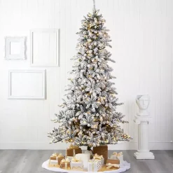 9 ft. Pre-Lit Pine Cone Covered Christmas Tree