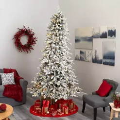 9 ft. Pre-Lit Pine Cone Covered Christmas Tree