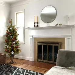 4 ft. Pre-Lit Pinecone and Berry Christmas Tree
