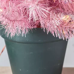 2 ft. Pre-Lit Pink Christmas Tree Arrangement