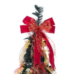 6 ft. Pre-Lit Pop-Up Decorated Christmas Tree