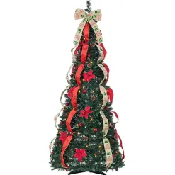 6 ft. Pre-Lit Pop-Up Pine Christmas Tree