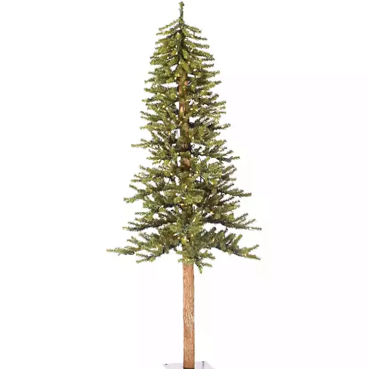 6 ft. Pre-Lit Warm Natural Alpine Christmas Tree