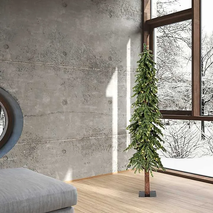 6 ft. Pre-Lit Warm Natural Alpine Christmas Tree