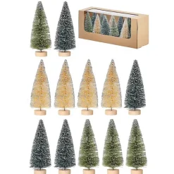 5 in. Natural & Green Woodland Tree 12-pc. Set