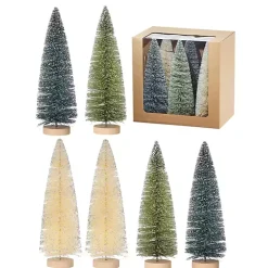 9 in. Natural & Green Woodland Tree 6-pc. Set