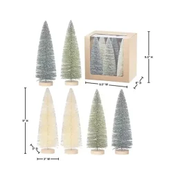9 in. Natural & Green Woodland Tree 6-pc. Set