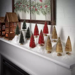 5 in. Red & Green Woodland Tree 12-pc. Set