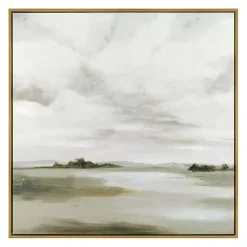 A Cloudy Day Framed Canvas Art Print