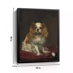 A King Charles Spaniel Framed Canvas Art Print