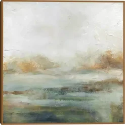 A Quiet Place Gold Framed Canvas Art Print