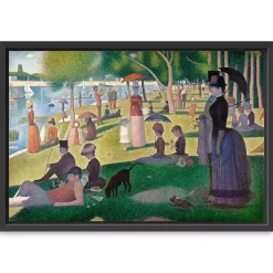 A Sunday Afternoon Framed Canvas Art Print