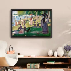 A Sunday Afternoon Framed Canvas Art Print