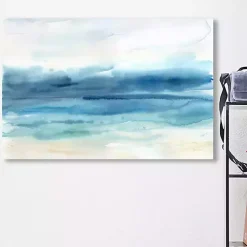 Abstract Indigo Seascape Giclee Canvas Art Print