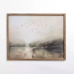 Abstract Lake Scene Framed Art Print