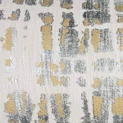 Abstract Metallic Foil Accent Pillow