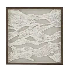 Abstract Rice Paper Framed Wall Plaque